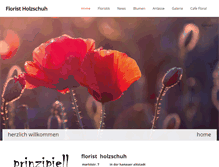 Tablet Screenshot of florist-holzschuh.de